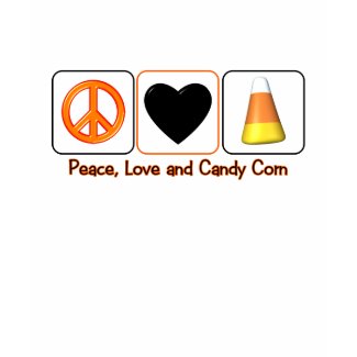 Peace, Love and Candy Corn shirt