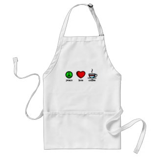 Peace, Love and Coffee! - Apron