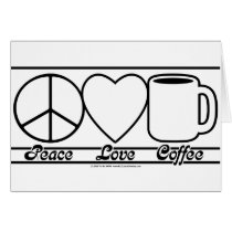 Peace Love and Coffee cards