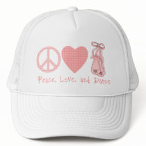 Peace Love and Dance Hats