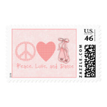 Peace Love and Dance Stamps