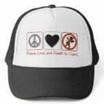 Peace Love and Death to Cupid Mesh Hat