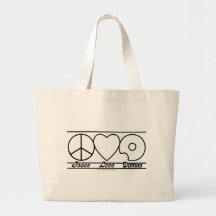 Peace Love and Donuts Bags