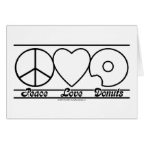 Peace Love and Donuts Cards
