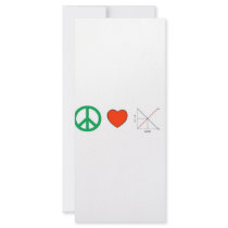 Peace Love and Economics Full Color Rack Card