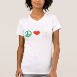 Peace Love and Economics T Shirts