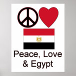 Peace, Love and Egypt Poster