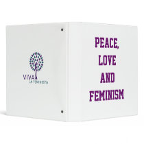 Peace, Love and Feminism Binder binders