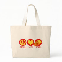 Peace Love and Fries bags