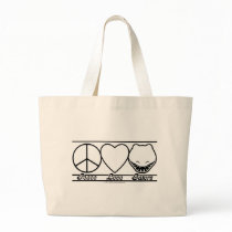 Peace Love and Gators Canvas Bags