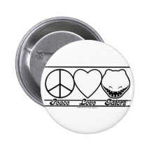 Peace Love and Gators Pins