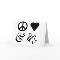 Peace Love And Get Your Guns Up Greeting Cards