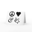 Peace Love And Get Your Guns Up cards by twinkletoesmarket Peace Love And Get Your Guns Up cards