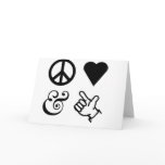Peace Love And Get Your Guns Up Greeting Cards