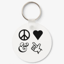 Peace Love And Get Your Guns Up keychains by twinkletoesmarket Peace Love And Get Your Guns Up keychains