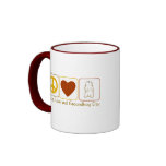 Peace, Love and Groundhog Day Mug