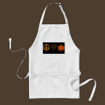 Peace, Love And Halloween Apron aprons