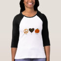 Peace, Love And Halloween T-Shirt