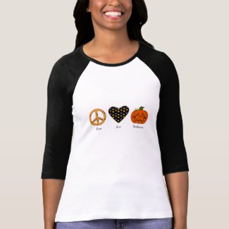 Peace, Love And Halloween T-Shirt shirt