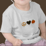 Peace, Love And Halloween T-Shirt t-shirts