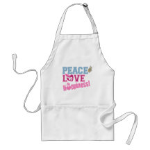 Peace Love and Happiness Apron