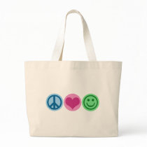 Peace Love and Happiness bags