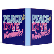 Peace Love and Happiness binders