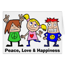 Peace Love and Happiness cards by Onno_Animation Peace Love and Happiness cards