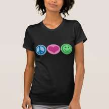 Peace Love and Happiness Tees