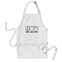 Peace Love and Hippos aprons