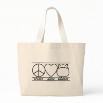 Peace Love and Hippos bags by klclewis Peace Love and Hippos bags