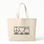 Peace Love and Hippos Bags