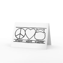 Peace Love and Hippos cards by klclewis Peace Love and Hippos cards
