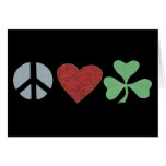 Peace, Love and Ireland card