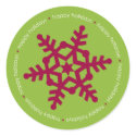 Peace, Love and Joy Sticker - Red sticker