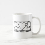 Peace Love and Karma Coffee Mug
