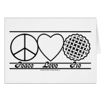 Peace Love and Pie cards