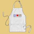 Peace, Love, and Pizza Apron