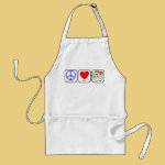 Peace, Love, and Pizza Apron