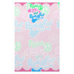 Peace, Love and Powerpop Customized Stationery