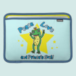 Peace love and Princes' soul frog prince ipad sleeves