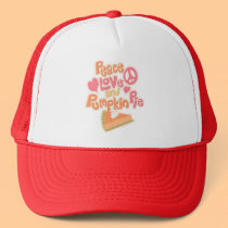 Peace Love and Pumpkin Pie hats