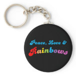 Peace Love and Rainbows Key Chains