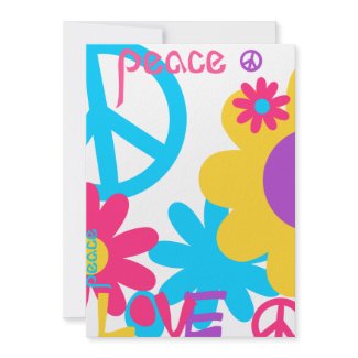 Peace, Love and REALLY Bright! -No Text invitation Peace, Love and REALLY Bright! -No Text invitation