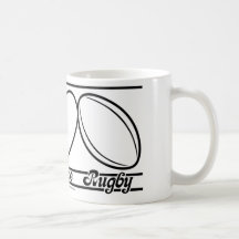 Peace Love and Rugby Coffee Mug