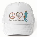 Peace, Love and Seahorses Mesh Hat