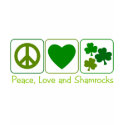 Peace, Love and Shamrocks shirt