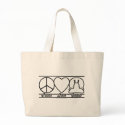 Peace Love and Snails bags