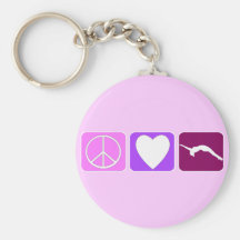 Peace Love and Tumble Key Chains