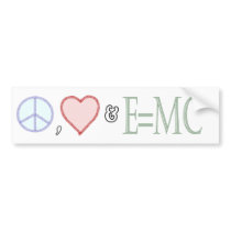 Peace, Love and Understanding bumper stickers by cfusner Peace, Love and Understanding bumper stickers